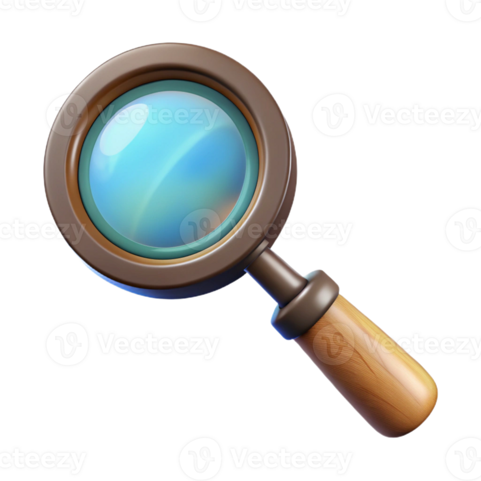 stunning creative Vintage Handheld Magnifying Glass Transparent original png
