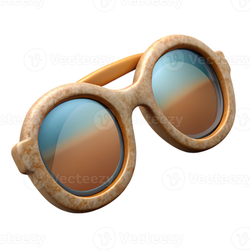 extraordinary abstract Vintage Inspired Sunglasses Top View Transparent Background exclusive png