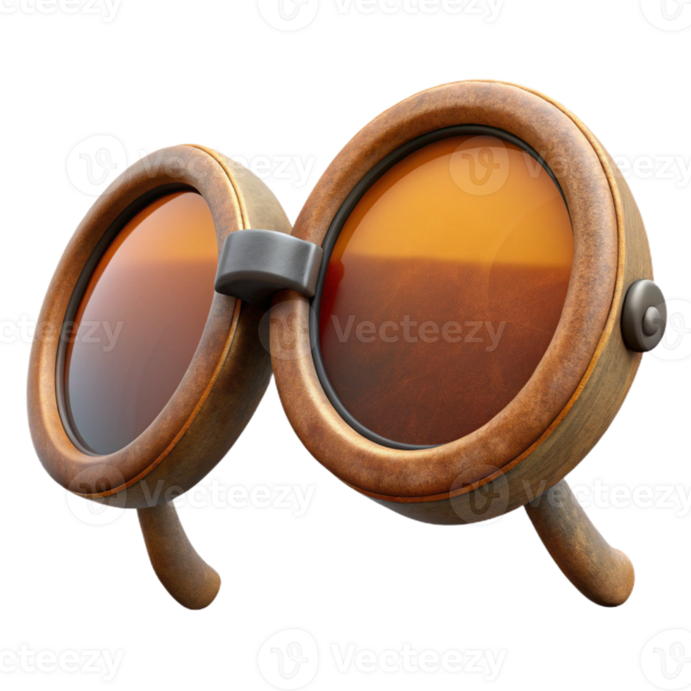 impressive artistic Vintage Inspired Sunglasses Round Frame Isolated Cutout high quality png