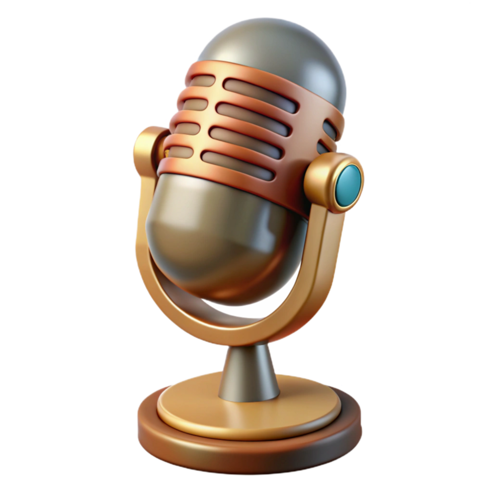 dramatic vintage Vintage Microphone Retro Style Cutout high resolution png