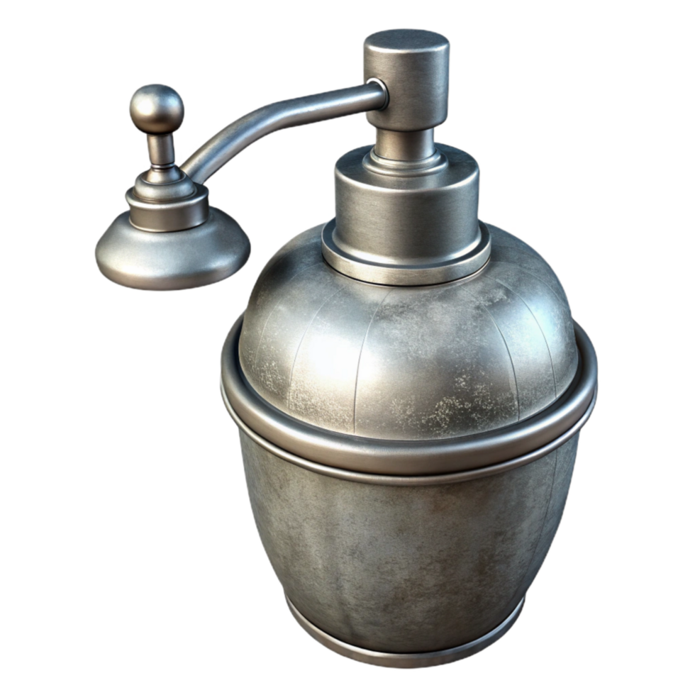 dramatic vintage Vintage Perfume Atomizer Silver Finish Transparent Background genuine png
