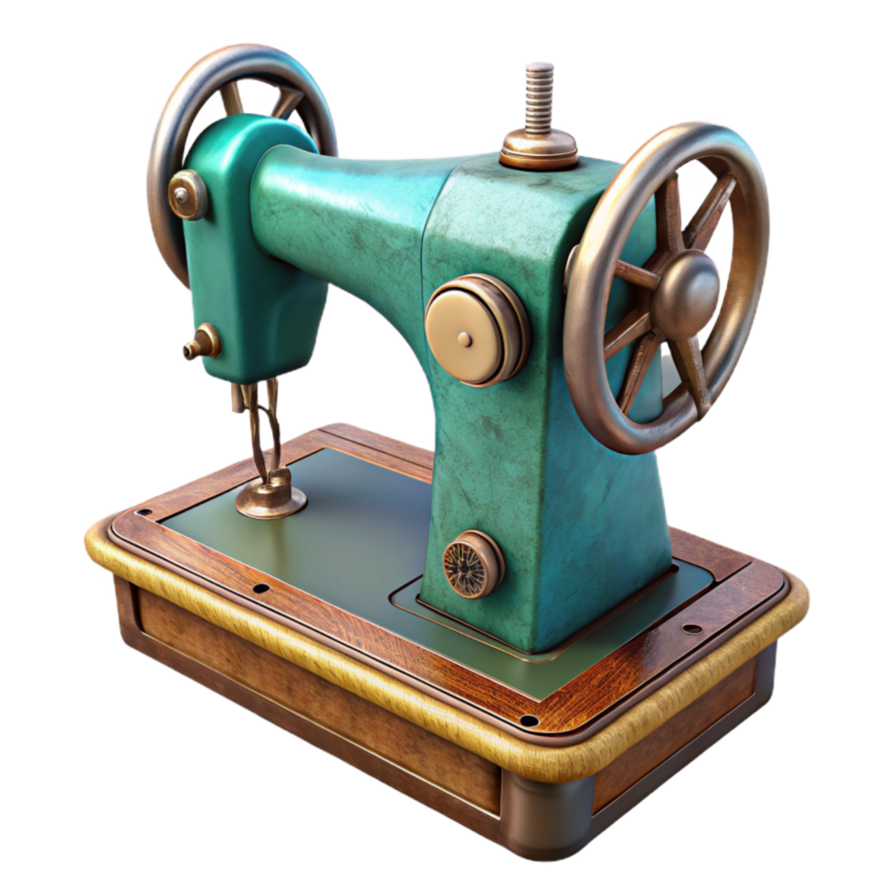 wonderful contemporary Vintage Sewing Machine Pedal Operated Isolated genuine png
