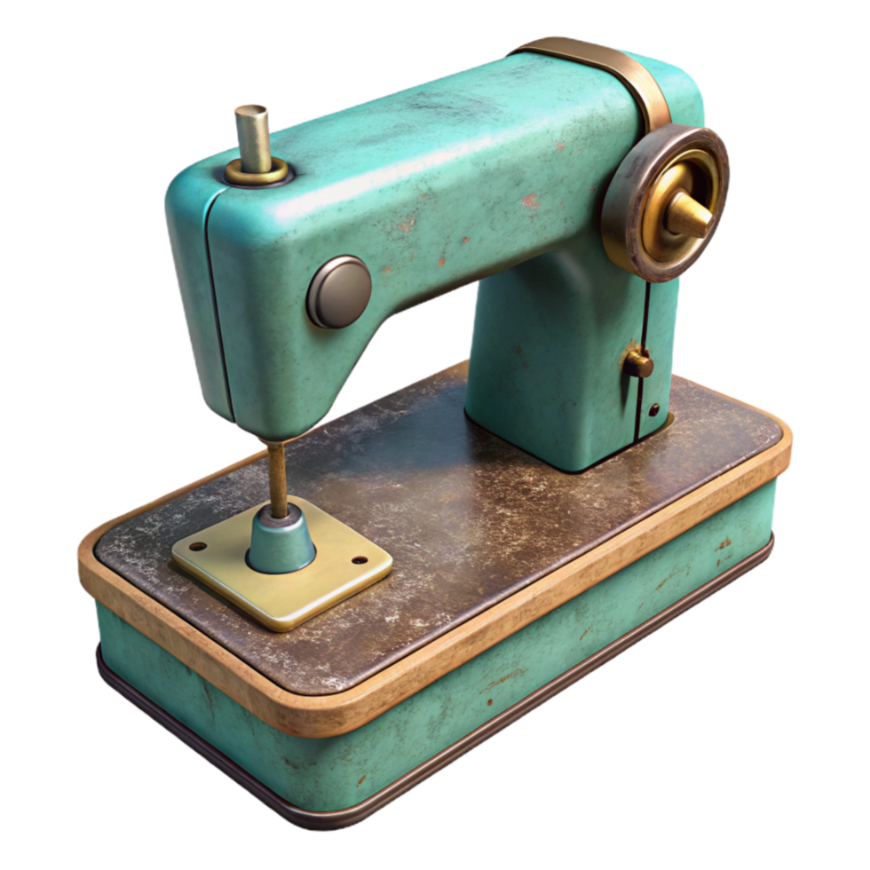 extraordinary minimalist Vintage Sewing Machine Foot Pedal Transparent Background png