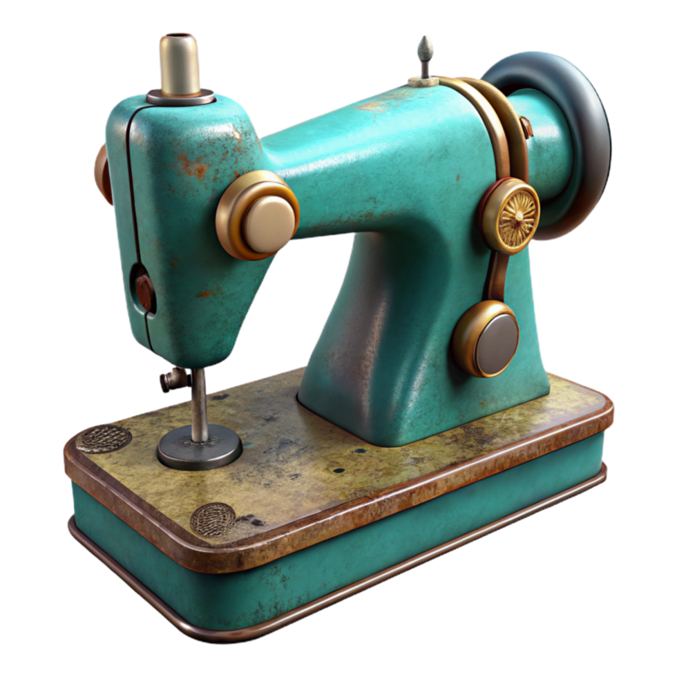 impressive minimalist Vintage Sewing Machine Restoration Isolated Element genuine png