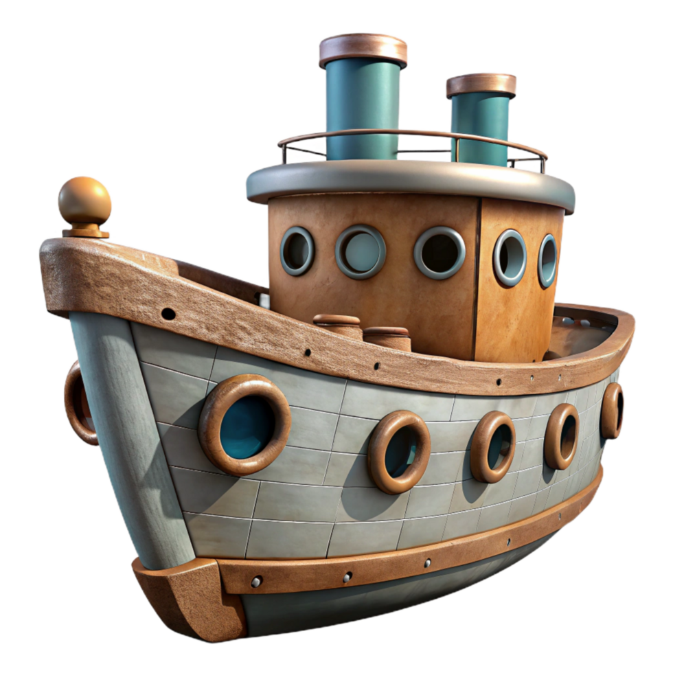 extraordinary rustic Vintage Ship with Portholes Isolated on Transparent Background exclusive png