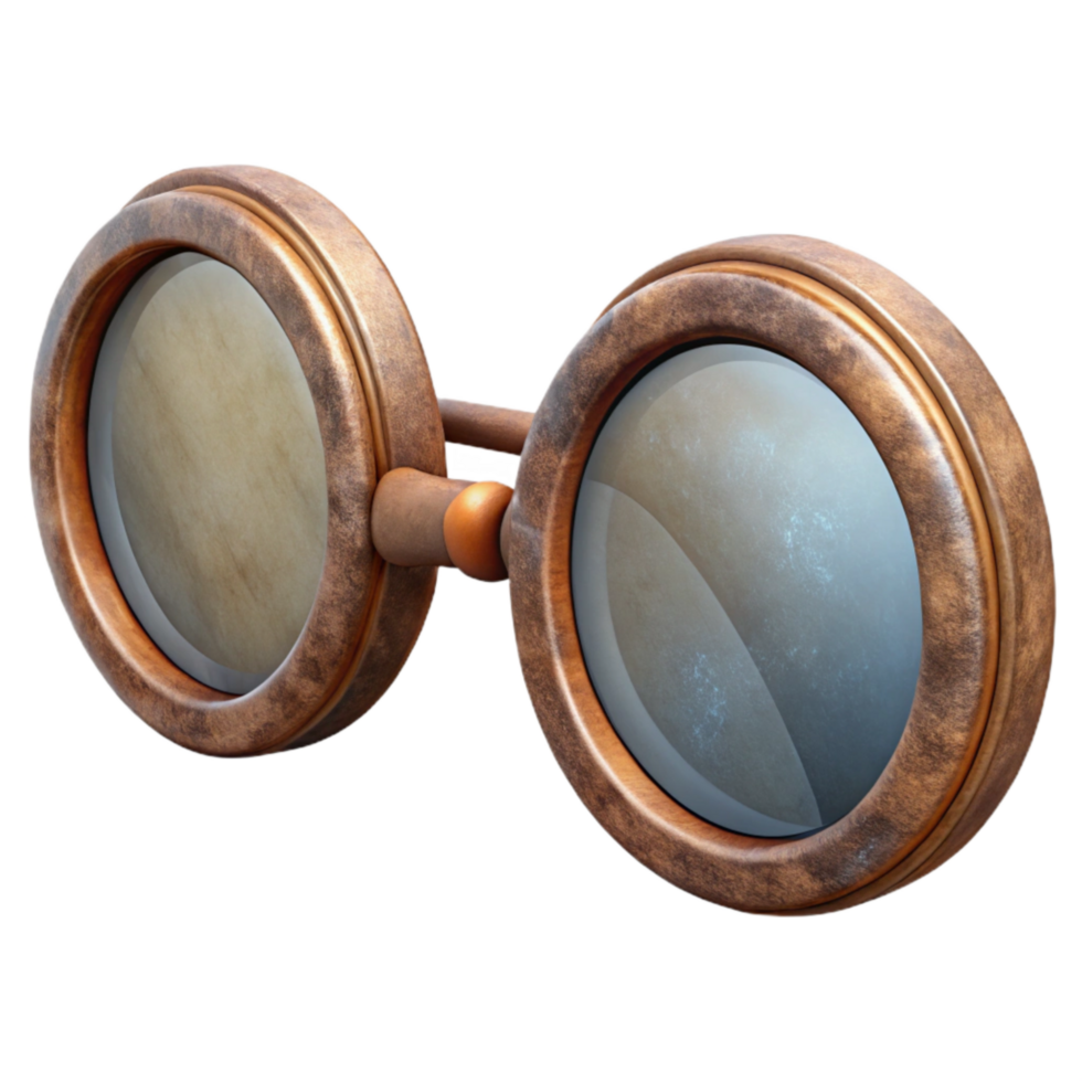 wonderful minimalist Vintage Spectacles Round Frame Transparent high quality png