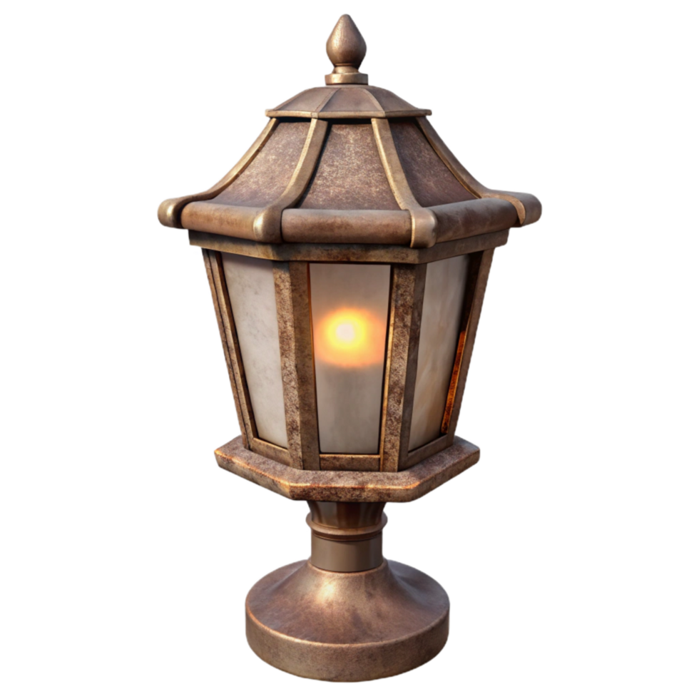 magnificent classic Vintage Streetlamp Silhouette Transparent Background authentic png