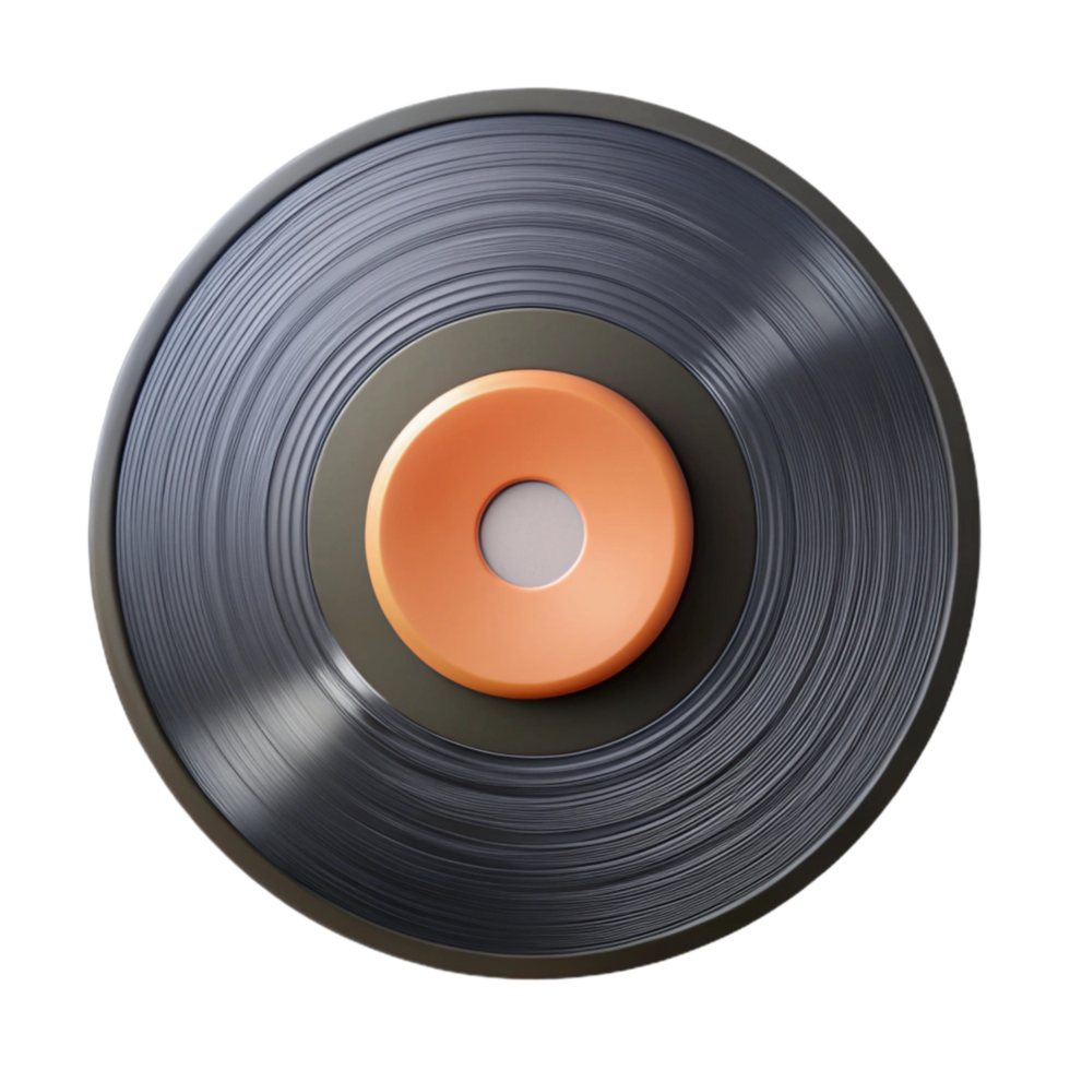 magnificent traditional Vinyl Record Outer Sleeve Generic Design Transparent Background png