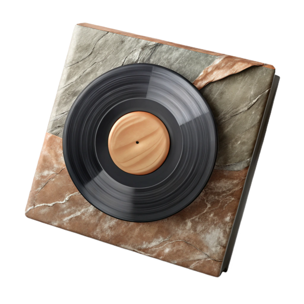 beautiful contemporary Vinyl Record Sleeve Mockup White Transparent Background exclusive png