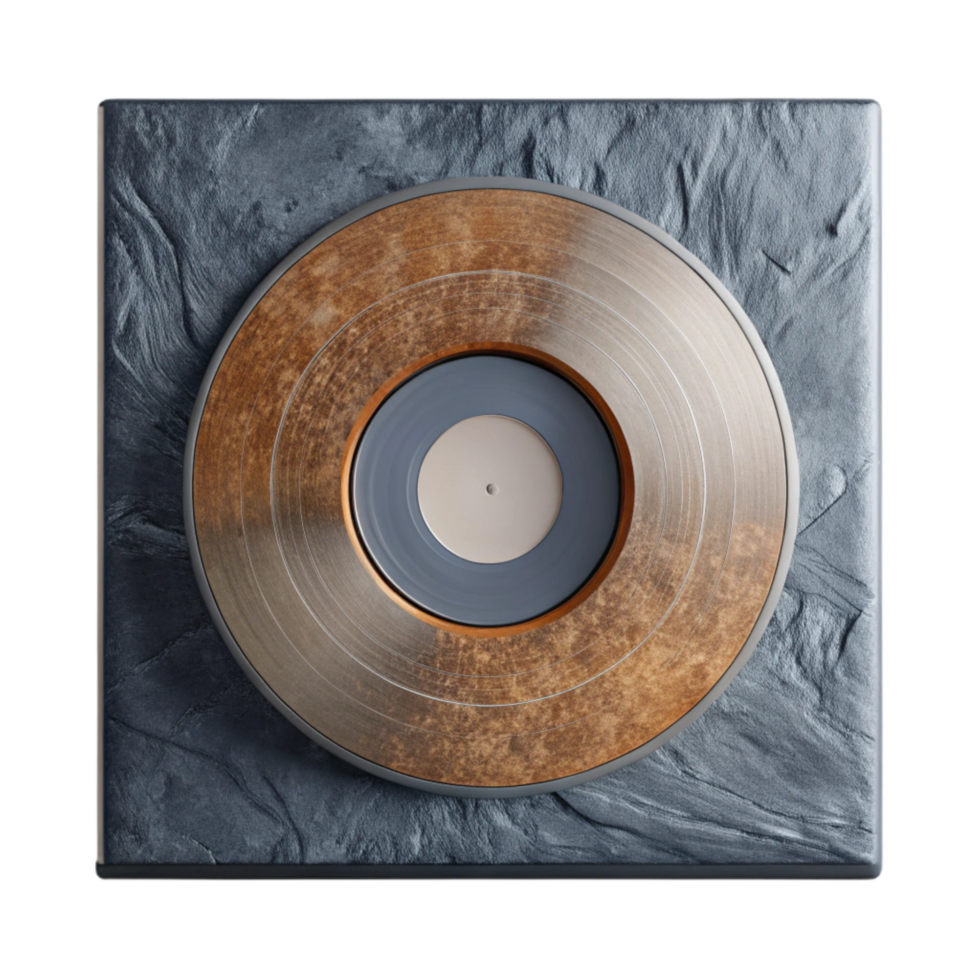 impressive abstract Vinyl Record Outer Sleeve Generic Design Transparent Background detailed png