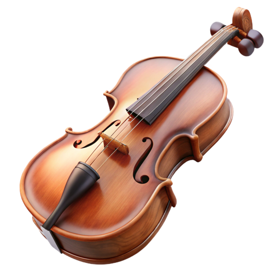dramatic minimalist Violin Bow and Strings Close Up Cutout high quality png