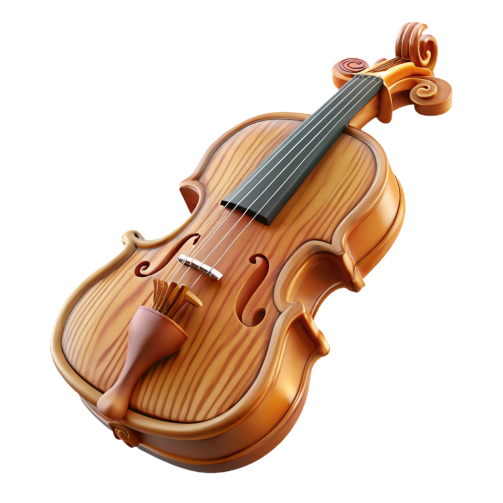 serene artistic Violin Bridge Wood Carving Detail Transparent Background premium png