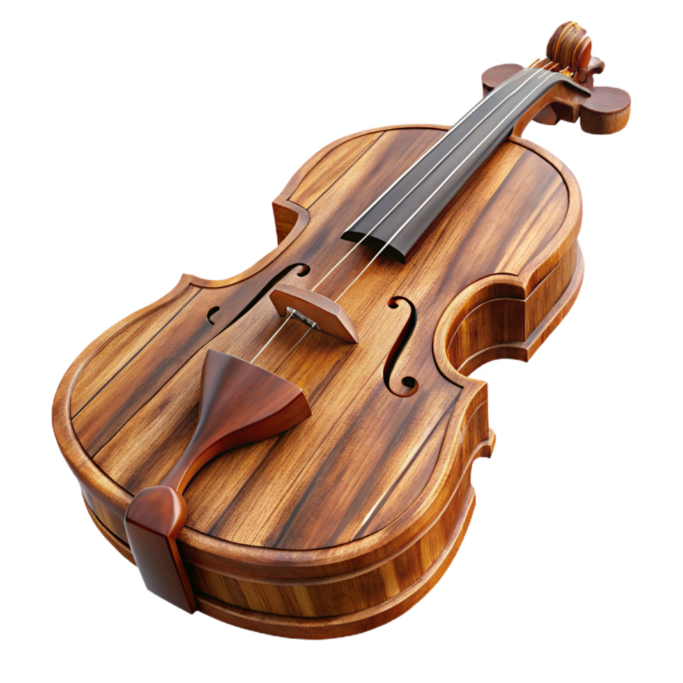 elegant rustic Violin Bridge Wood Texture Isolated exclusive png