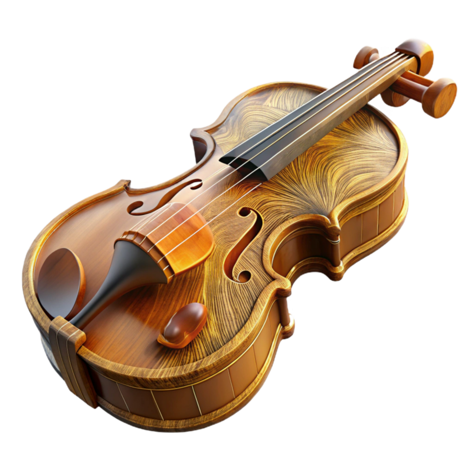 impressive artistic Violin Bridge Wood Carving Detail Transparent Background genuine png