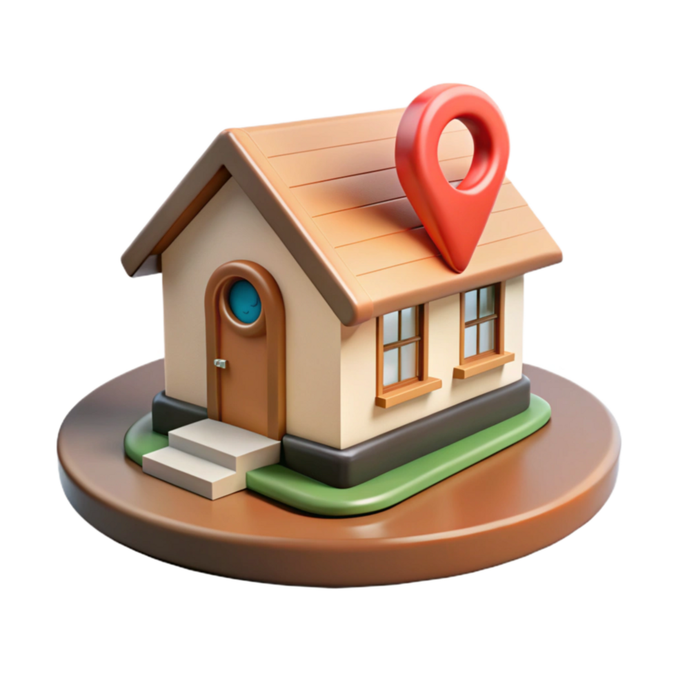 vibrant abstract Virtual Real Estate Tour Isolated Element high quality png