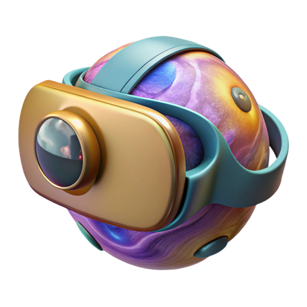 vibrant creative Virtual Reality Art Creation Transparent Background authentic png