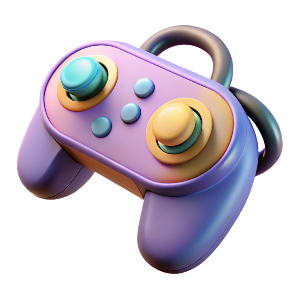elegant traditional Virtual Reality Controller with Joysticks Cutout png