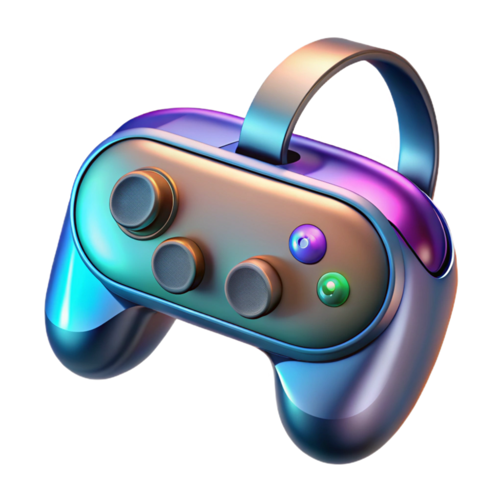 dramatic minimalist Virtual Reality Controller Front View Transparent genuine png