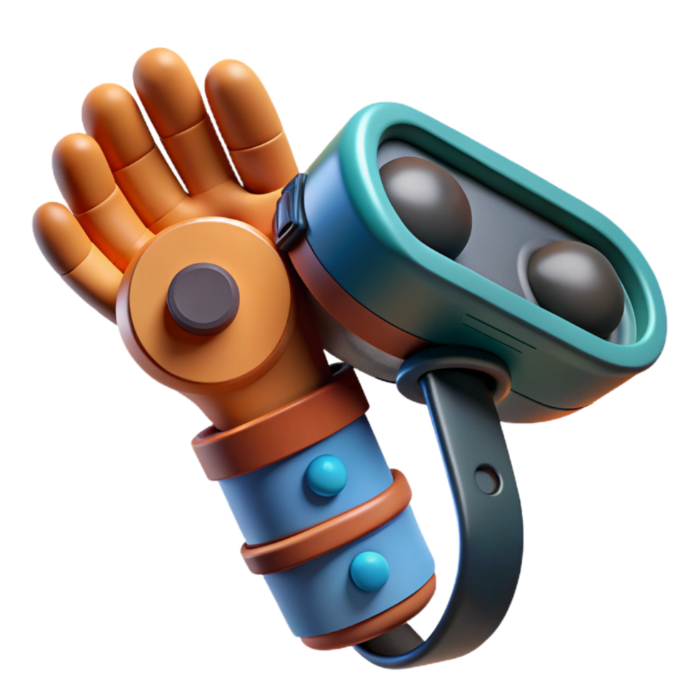 elegant creative Virtual Reality Controller with Joysticks Cutout high resolution png