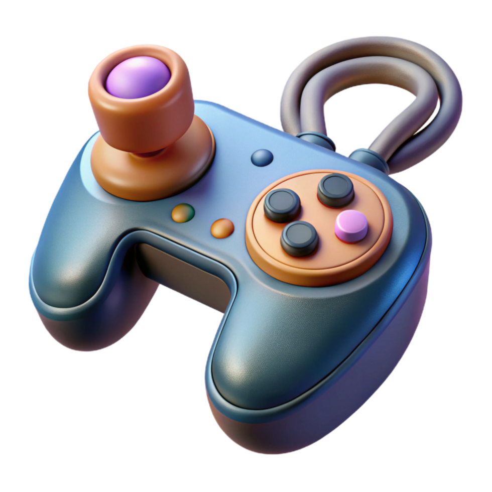 serene abstract Virtual Reality Controller with Joysticks Cutout original png