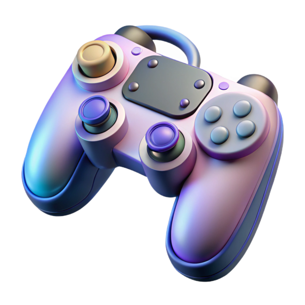 serene creative Virtual Reality Controller with Joysticks Cutout professional png