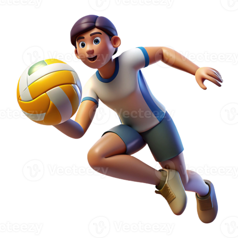 dramatic minimalist Volleyball Player Spiking Ball Dramatic Lighting authentic png
