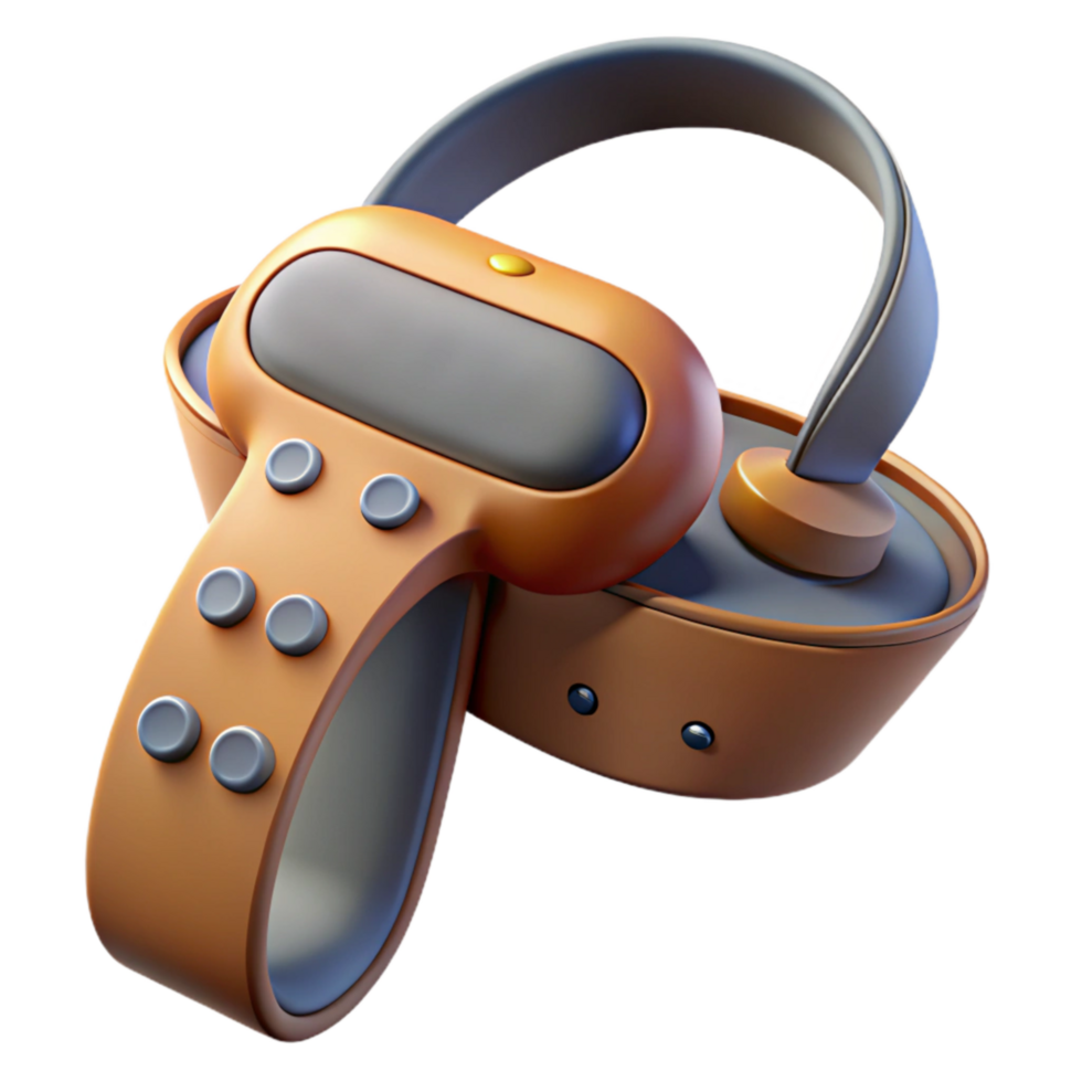 elegant abstract Vr Controller with Hand Strap Isolated Cutout exclusive png