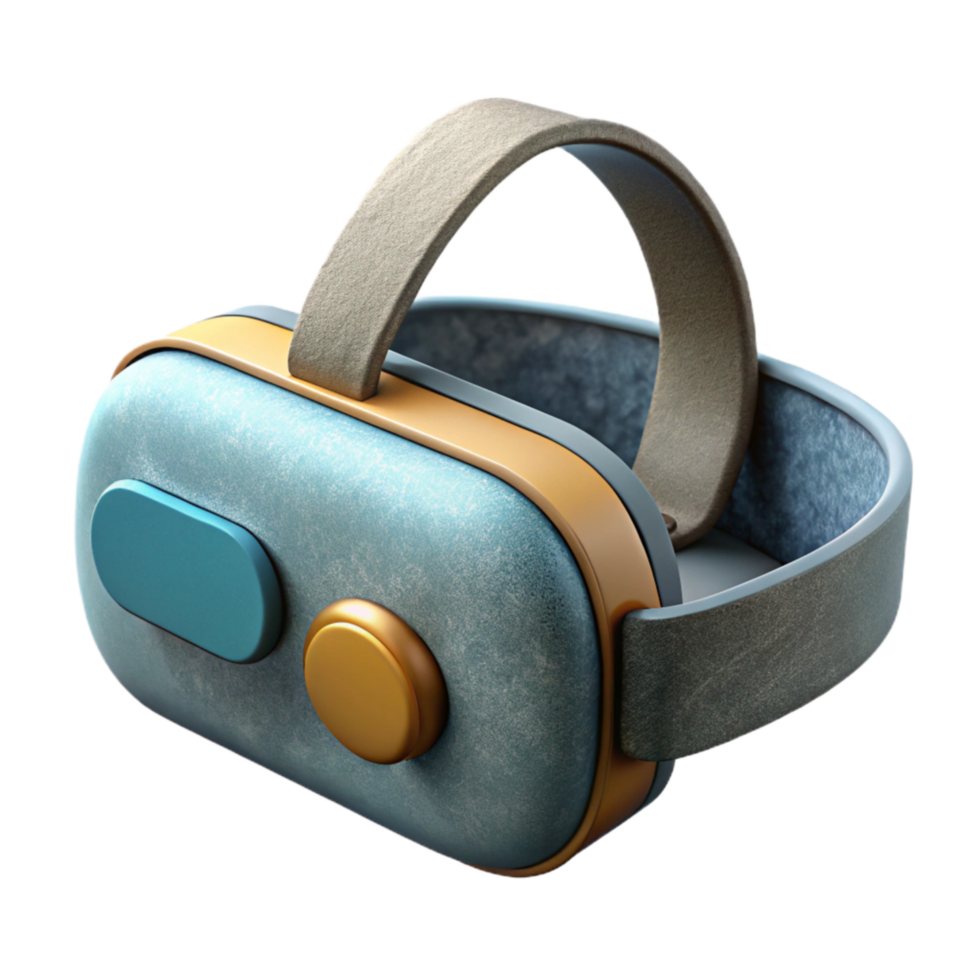 dramatic traditional Vr Headset Three Quarter View Isolated Cutout authentic png