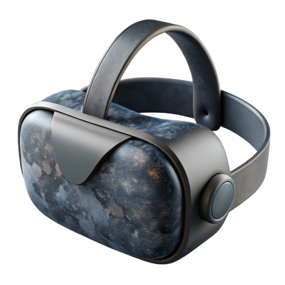 magnificent modern Vr Headset with Black Matte Finish Transparent Background genuine png