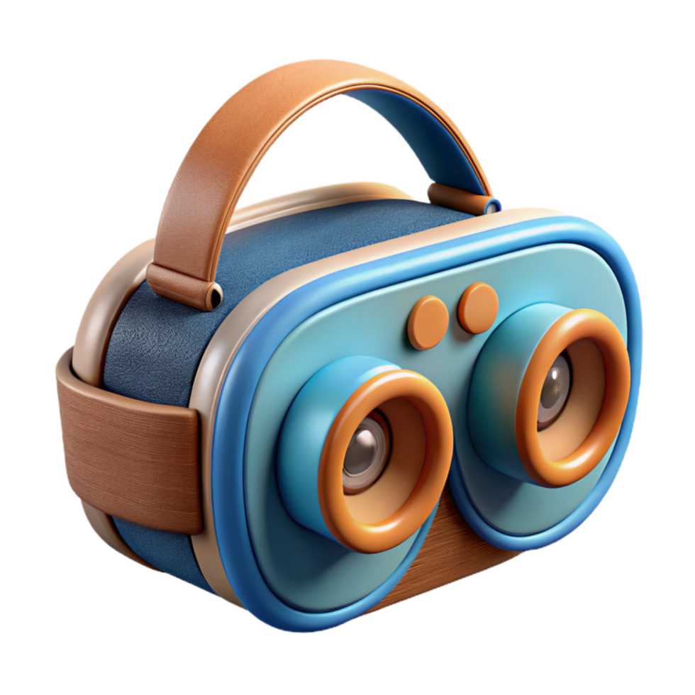 beautiful classic Vr Headset with Built-in Speakers Isolated authentic png