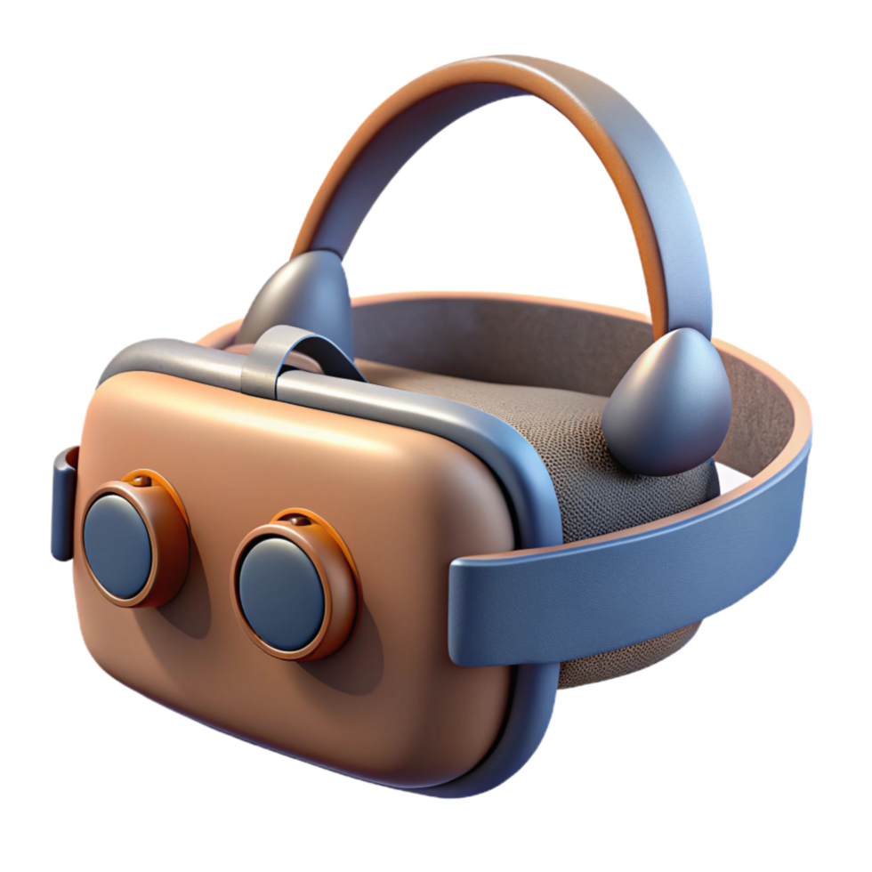 dramatic creative Vr Headset with Cable Isolated Cutout authentic png