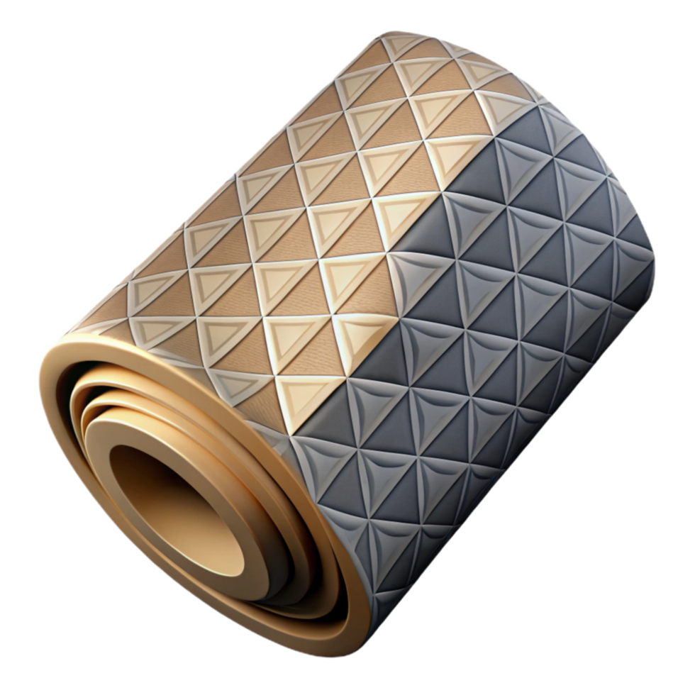 beautiful modern Wallpaper Roll Geometric Pattern Isolated Element premium png
