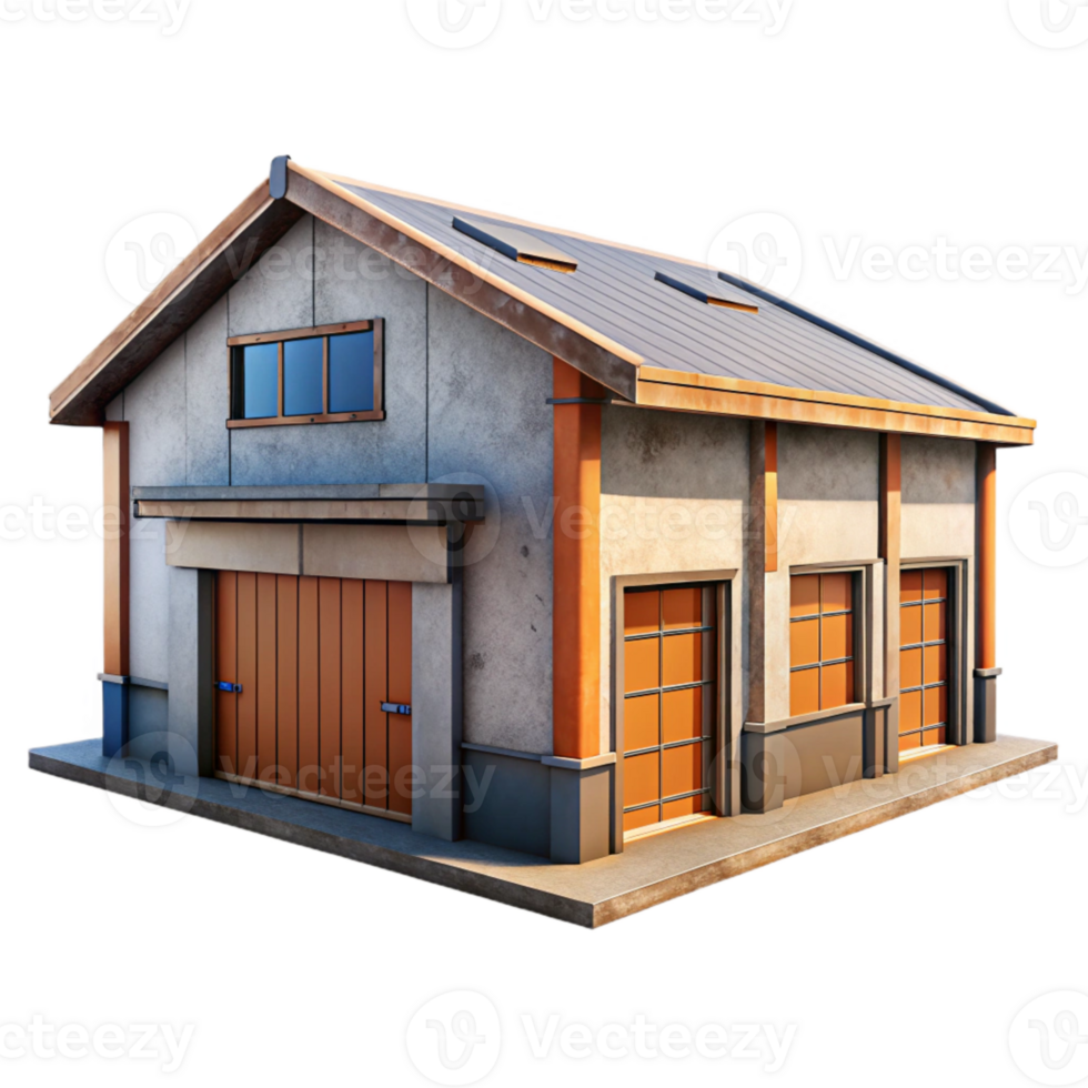 magnificent minimalist Warehouse Building Transparent Background genuine png