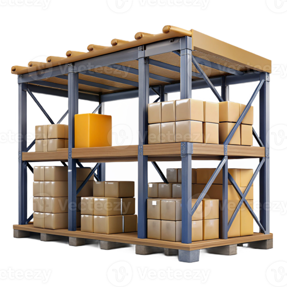 elegant abstract Warehouse Storage Racks Cutout exclusive png