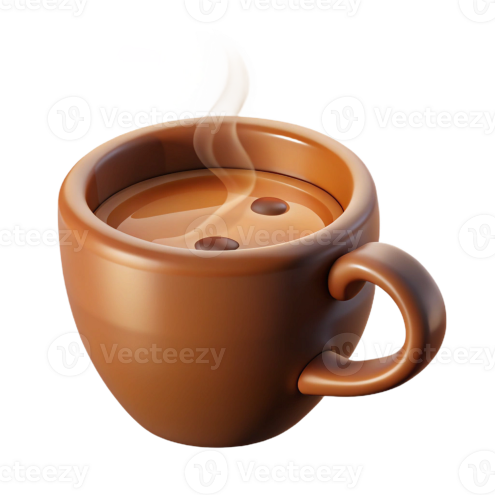 deslumbrante rústico caloroso copo do café com vapor Cortar fora genuíno png