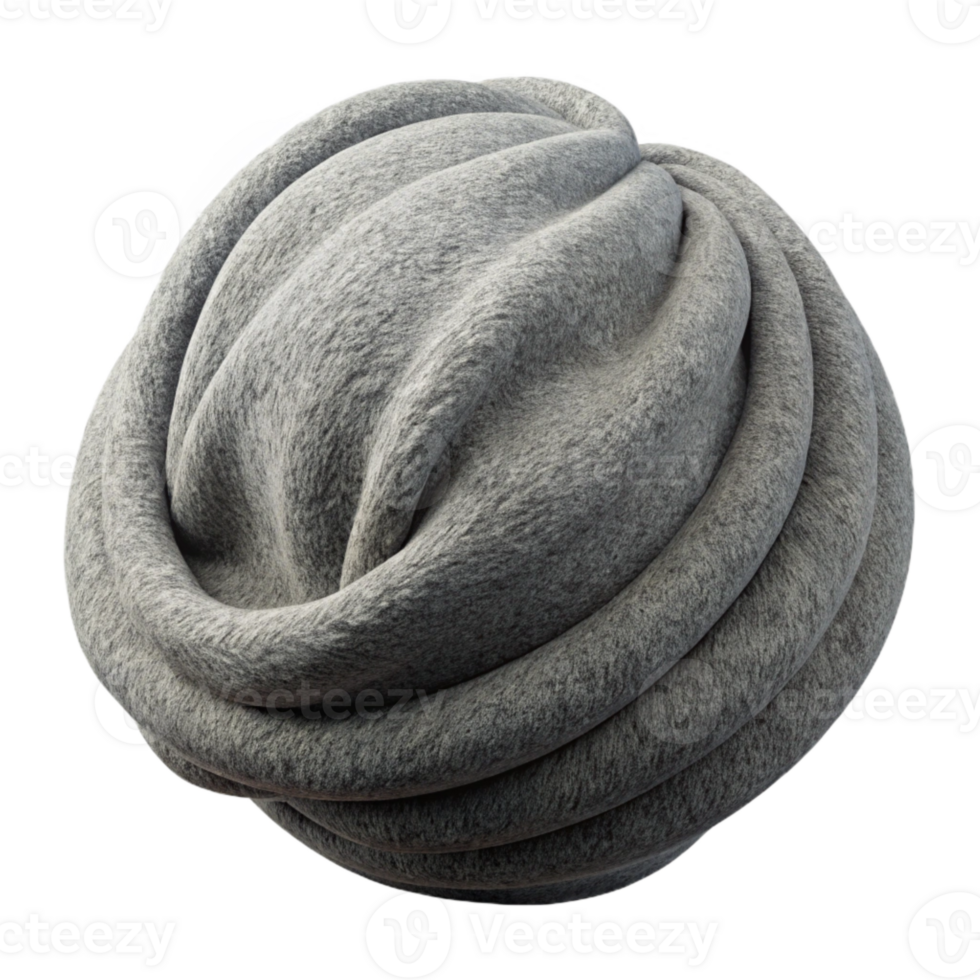 serene minimalist Warm Gray Wool Fabric Texture Cutout premium png