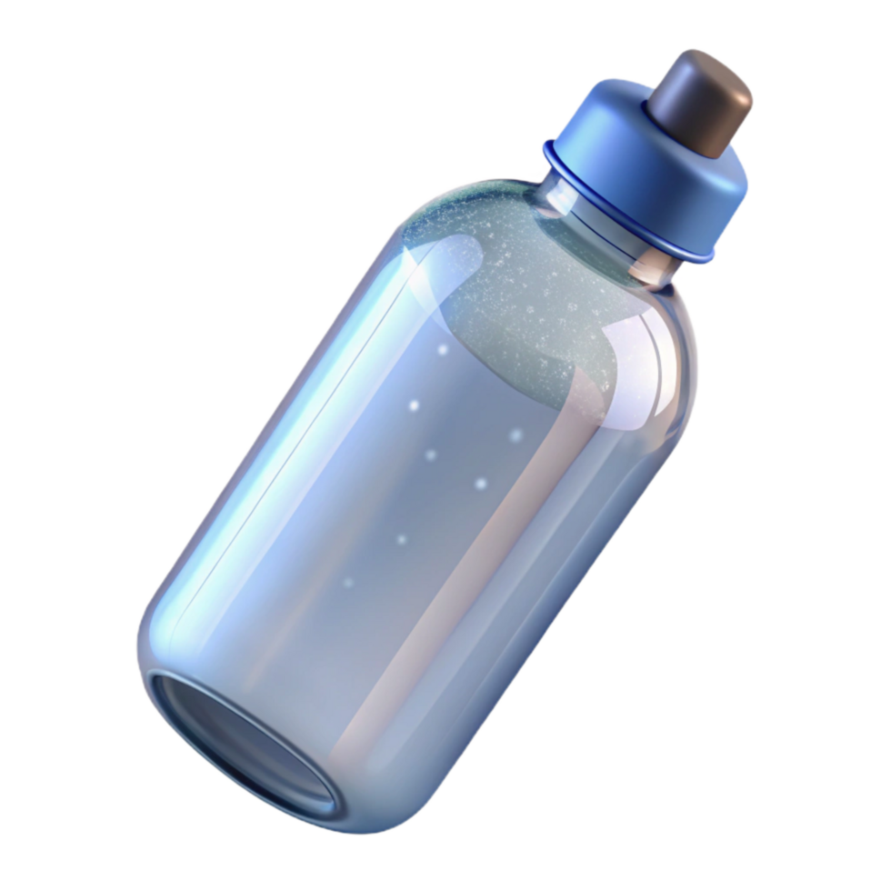 vibrant artistic Water Bottle Empty and Ready to Fill Transparent Background authentic png