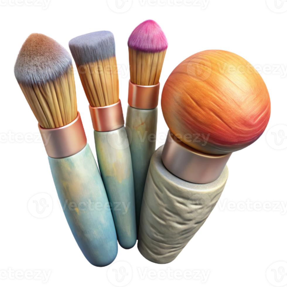 dramatic traditional Watercolor Brush Set Various Sizes Cutout authentic png