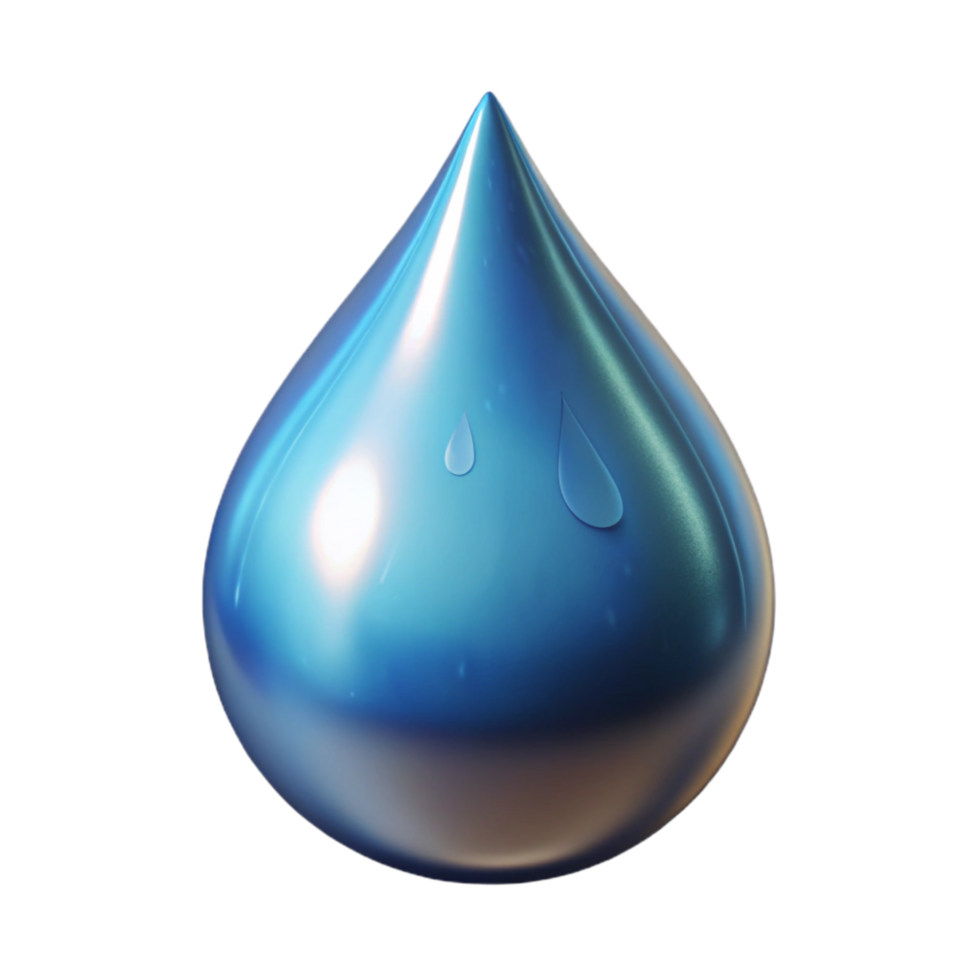 beautiful minimalist Water Drop Splashing Isolated Element high resolution png