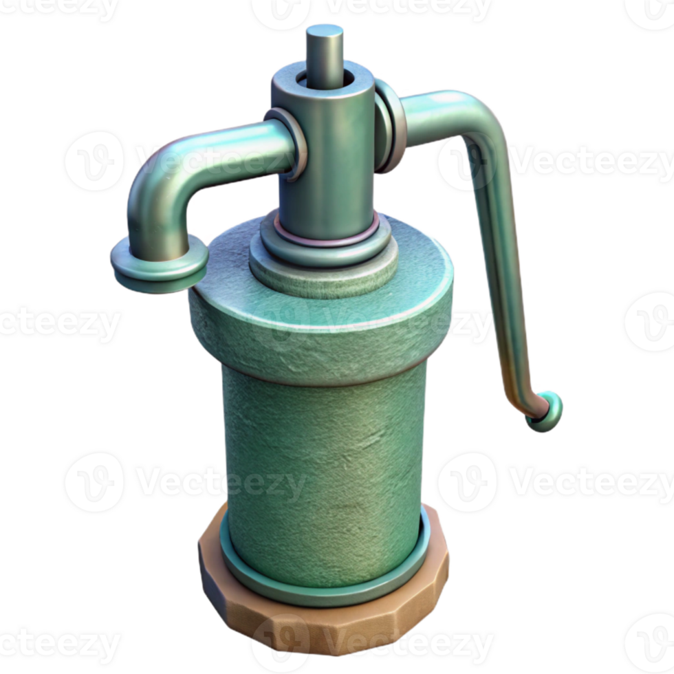 vibrant minimalist Water Filter Pump Isolated png