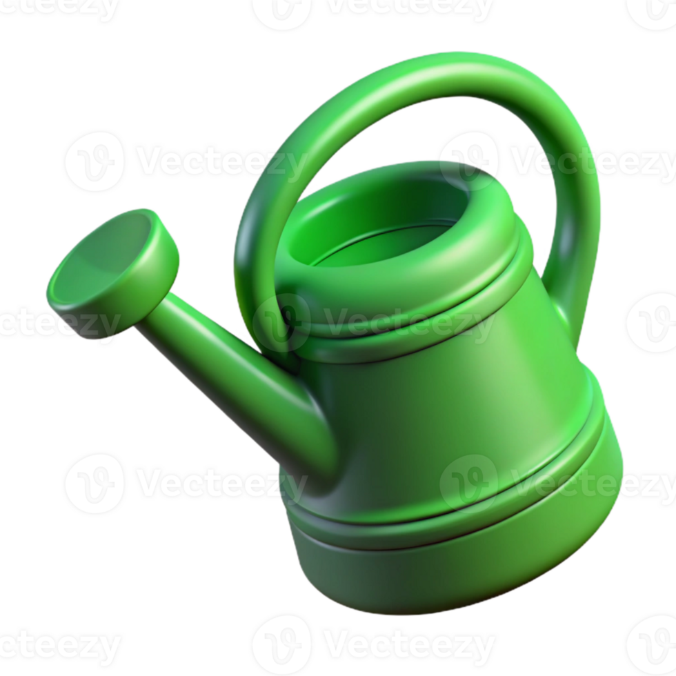 wonderful abstract Watering Can Green Plastic Isolated Cutout on Transparent Background exclusive png
