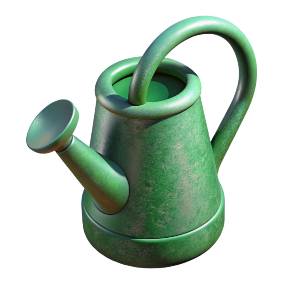 vibrant artistic Watering Can Green Cutout high resolution png
