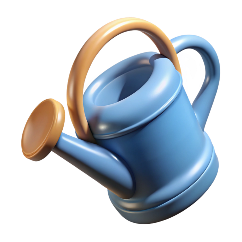 elegant artistic Watering Can Top View Cutout exclusive png