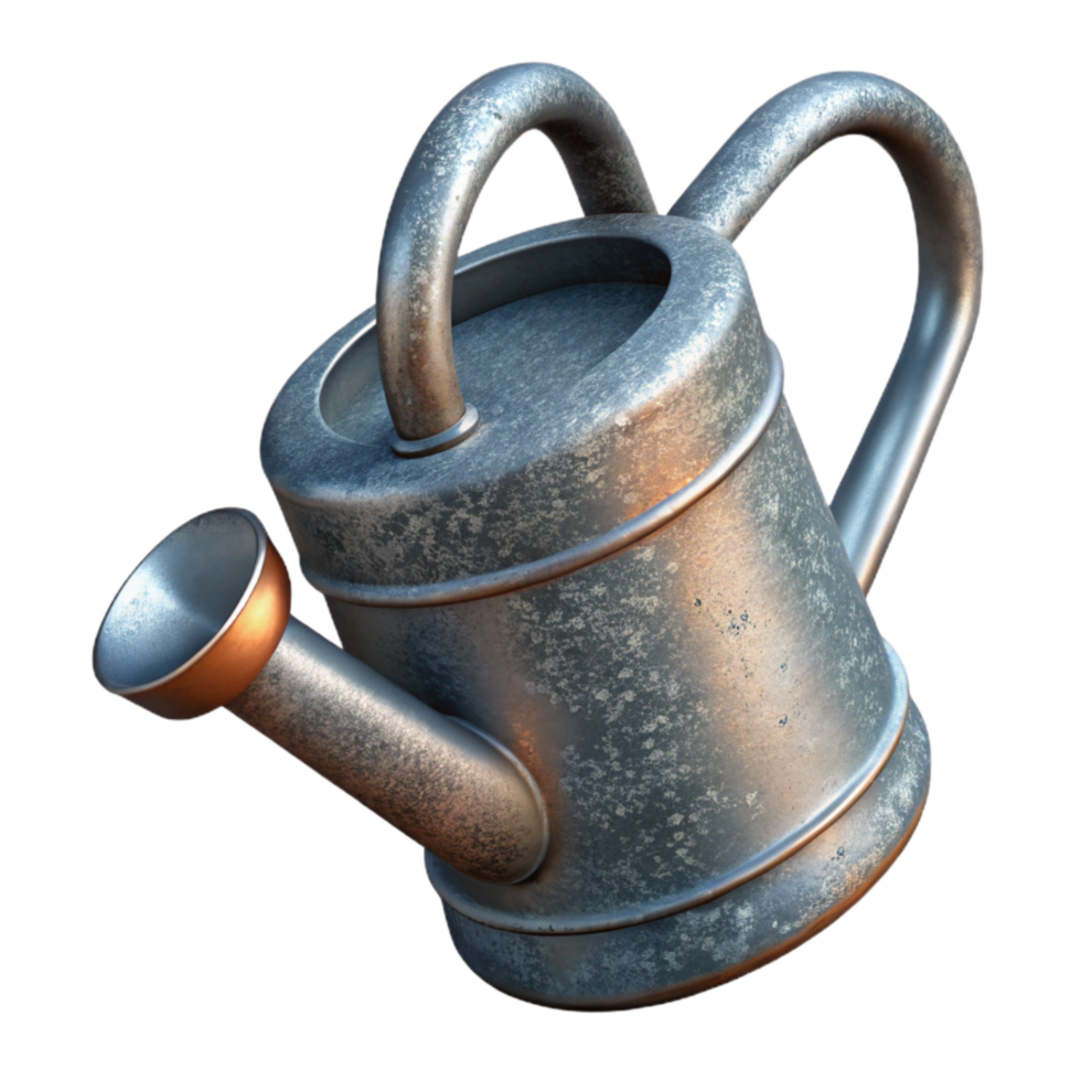 dramatic modern Watering Can Spout Cutout with Metal detailed png