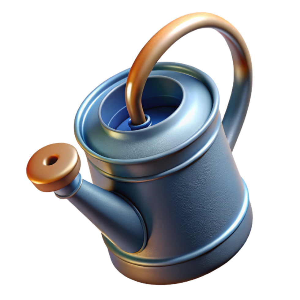 dramatic vintage Watering Can Transparent Top Down View detailed png