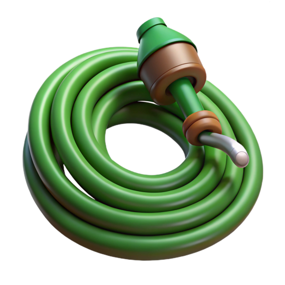 dramatic traditional Watering Hose Cutout Green premium png