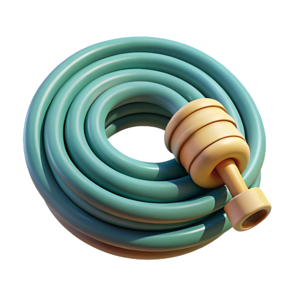 wonderful traditional Watering Hose Isolated with Coiled Design high resolution png