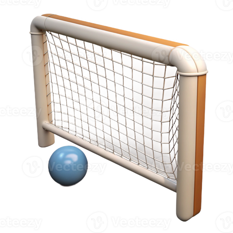 elegant traditional Water Polo Goal Net White Mesh Isolated Cutout exclusive png
