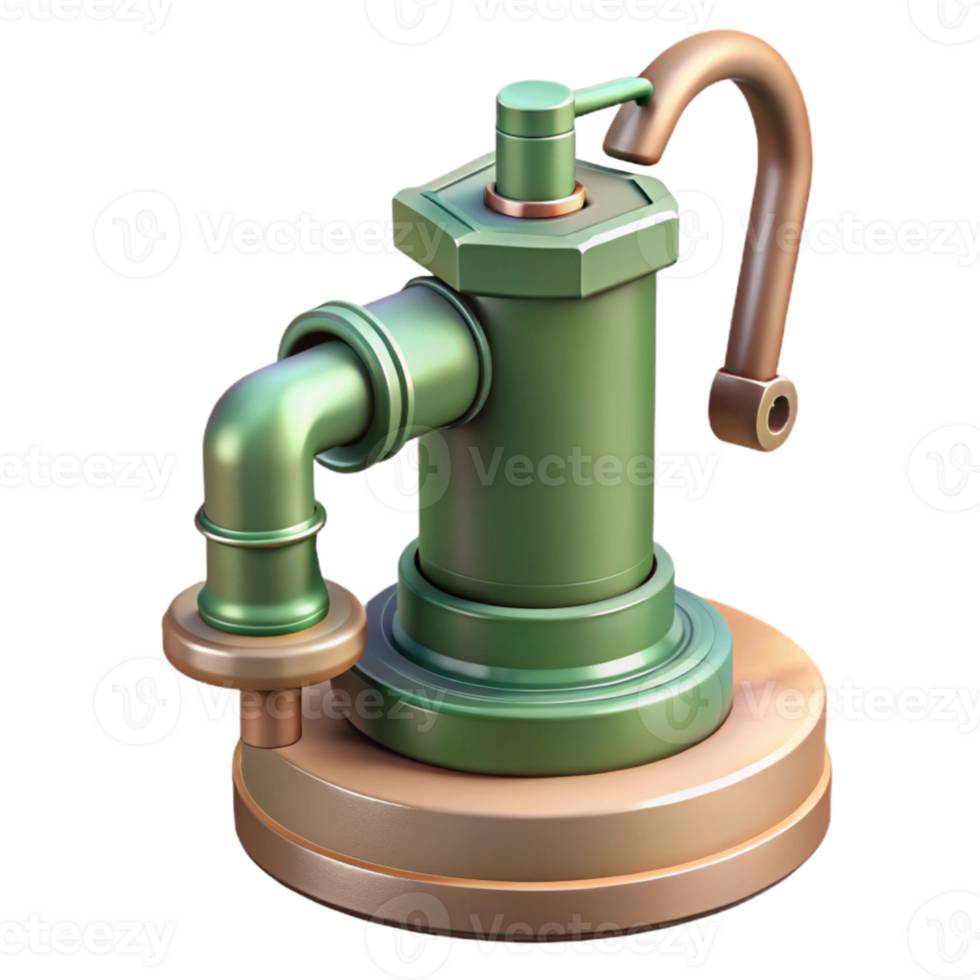 impressive traditional Water Pump for Hydroponics Side View Isolated png