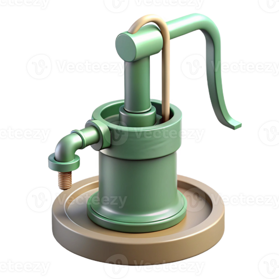 vibrant contemporary Water Pump for Hydroponics Side View Isolated high resolution png